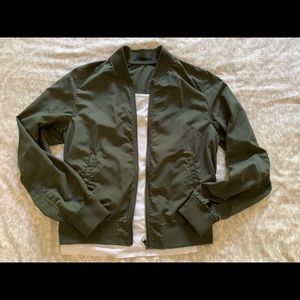 Uniqlo Olive Green Bomber Jacket